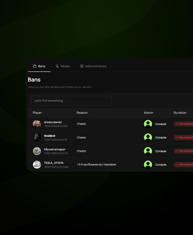 Bans & Comms